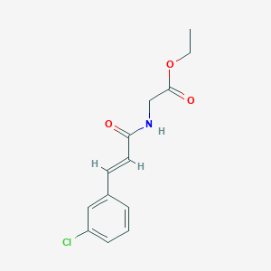 ethyl N-[3-(3-chlorophenyl)acryloyl]glycinate