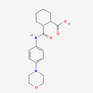 2-[(4-MORPHOLINOANILINO)CARBONYL]-1-CYCLOHEXANECARBOXYLIC ACID