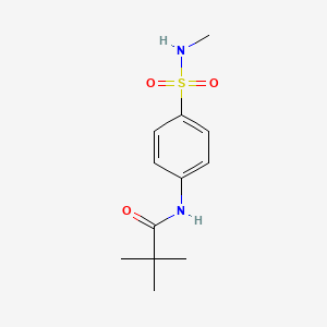 2,2-dimethyl-N-{4-[(methylamino)sulfonyl]phenyl}propanamide