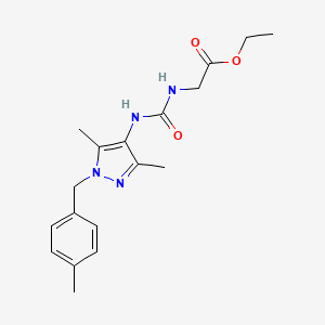 ethyl N-({[3,5-dimethyl-1-(4-methylbenzyl)-1H-pyrazol-4-yl]amino}carbonyl)glycinate