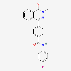 N-(4-fluorophenyl)-4-(3-methyl-4-oxo-3,4-dihydro-1-phthalazinyl)benzamide