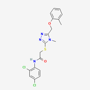 N-(2,4-dichlorophenyl)-2-({4-methyl-5-[(2-methylphenoxy)methyl]-4H-1,2,4-triazol-3-yl}thio)acetamide