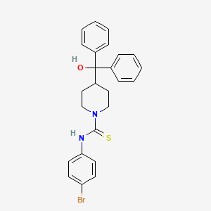 N-(4-bromophenyl)-4-[hydroxy(diphenyl)methyl]-1-piperidinecarbothioamide