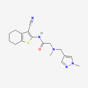 N~1~-(3-cyano-4,5,6,7-tetrahydro-1-benzothien-2-yl)-N~2~-methyl-N~2~-[(1-methyl-1H-pyrazol-4-yl)methyl]glycinamide