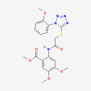 methyl 4,5-dimethoxy-2-[({[1-(2-methoxyphenyl)-1H-tetrazol-5-yl]thio}acetyl)amino]benzoate