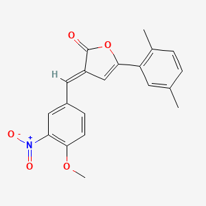 5-(2,5-dimethylphenyl)-3-(4-methoxy-3-nitrobenzylidene)-2(3H)-furanone