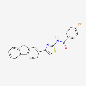 4-bromo-N-[4-(9H-fluoren-2-yl)-1,3-thiazol-2-yl]benzamide