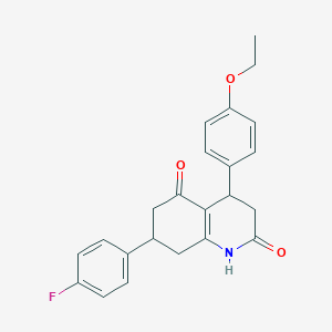 4-(4-ethoxyphenyl)-7-(4-fluorophenyl)-4,6,7,8-tetrahydro-2,5(1H,3H)-quinolinedione