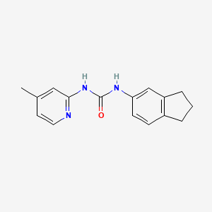 N-(2,3-dihydro-1H-inden-5-yl)-N'-(4-methyl-2-pyridinyl)urea