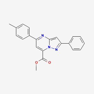 methyl 5-(4-methylphenyl)-2-phenylpyrazolo[1,5-a]pyrimidine-7-carboxylate