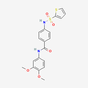 N-(3,4-dimethoxyphenyl)-4-[(2-thienylsulfonyl)amino]benzamide