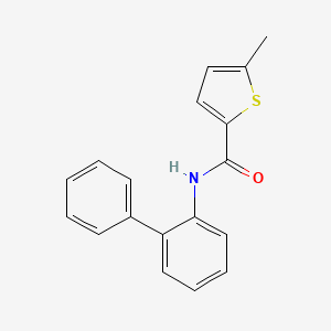 molecular formula C18H15NOS B4728722 N-2-biphenylyl-5-methyl-2-thiophenecarboxamide 