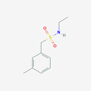 molecular formula C10H15NO2S B4728728 N-ethyl-1-(3-methylphenyl)methanesulfonamide 