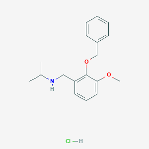 molecular formula C18H24ClNO2 B4728812 N-[2-(benzyloxy)-3-methoxybenzyl]propan-2-amine hydrochloride 