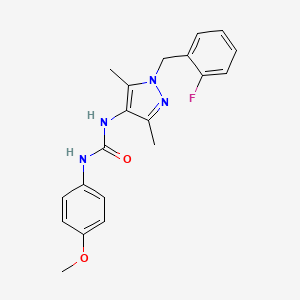 N-[1-(2-fluorobenzyl)-3,5-dimethyl-1H-pyrazol-4-yl]-N'-(4-methoxyphenyl)urea