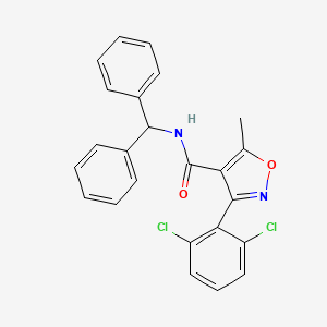 molecular formula C24H18Cl2N2O2 B4728841 3-(2,6-dichlorophenyl)-N-(diphenylmethyl)-5-methyl-4-isoxazolecarboxamide 