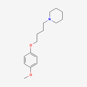 molecular formula C16H25NO2 B4728862 1-[4-(4-methoxyphenoxy)butyl]piperidine 