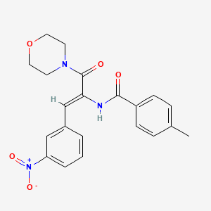 molecular formula C21H21N3O5 B4728881 4-methyl-N-[1-(4-morpholinylcarbonyl)-2-(3-nitrophenyl)vinyl]benzamide CAS No. 413609-92-4