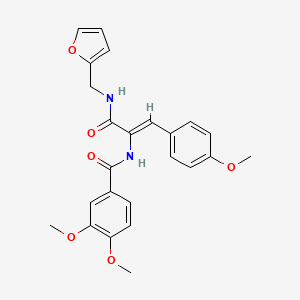 N-[1-{[(2-furylmethyl)amino]carbonyl}-2-(4-methoxyphenyl)vinyl]-3,4-dimethoxybenzamide