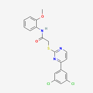 2-{[4-(3,5-dichlorophenyl)-2-pyrimidinyl]thio}-N-(2-methoxyphenyl)acetamide