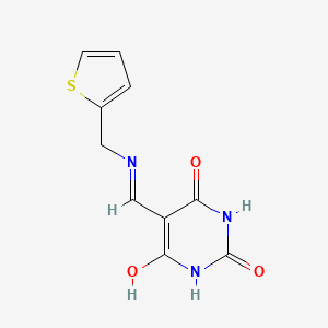 5-{[(2-thienylmethyl)amino]methylene}-2,4,6(1H,3H,5H)-pyrimidinetrione