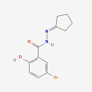 5-bromo-N'-cyclopentylidene-2-hydroxybenzohydrazide