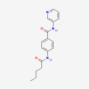 4-(pentanoylamino)-N-3-pyridinylbenzamide