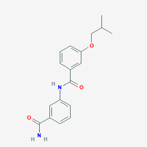 molecular formula C18H20N2O3 B4728995 N-[3-(aminocarbonyl)phenyl]-3-isobutoxybenzamide 