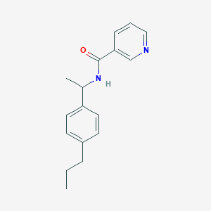 N-[1-(4-propylphenyl)ethyl]nicotinamide