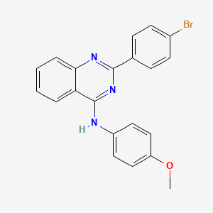 molecular formula C21H16BrN3O B4729057 2-(4-bromophenyl)-N-(4-methoxyphenyl)-4-quinazolinamine 