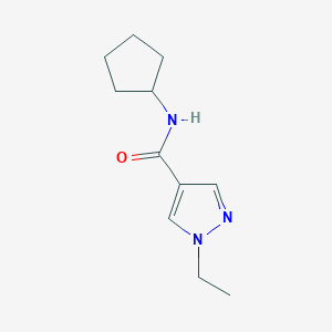 N-cyclopentyl-1-ethyl-1H-pyrazole-4-carboxamide