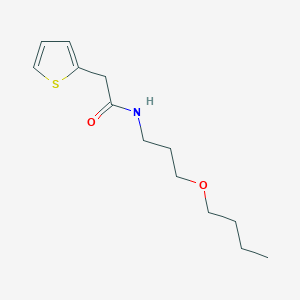 molecular formula C13H21NO2S B4729109 N-(3-butoxypropyl)-2-(2-thienyl)acetamide 