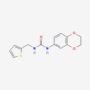 N-(2,3-dihydro-1,4-benzodioxin-6-yl)-N'-(2-thienylmethyl)urea