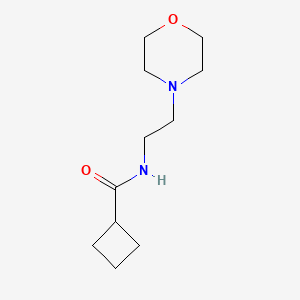 molecular formula C11H20N2O2 B4729137 N-[2-(4-morpholinyl)ethyl]cyclobutanecarboxamide 