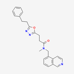 N-(5-isoquinolinylmethyl)-N-methyl-3-[5-(2-phenylethyl)-1,3,4-oxadiazol-2-yl]propanamide