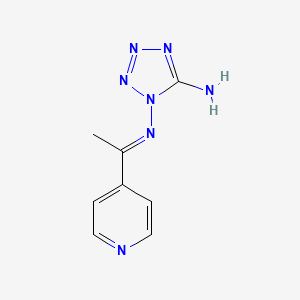 molecular formula C8H9N7 B4729173 N~1~-[1-(4-pyridinyl)ethylidene]-1H-tetrazole-1,5-diamine 