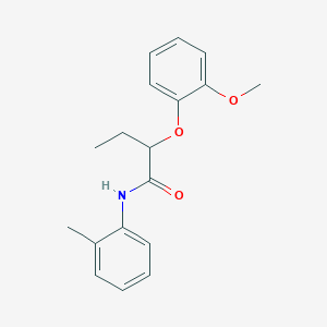 2-(2-methoxyphenoxy)-N-(2-methylphenyl)butanamide