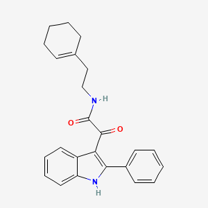 N-[2-(1-cyclohexen-1-yl)ethyl]-2-oxo-2-(2-phenyl-1H-indol-3-yl)acetamide