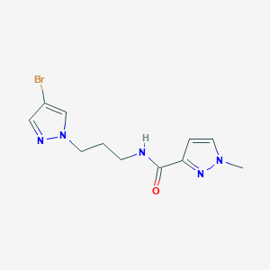 N-[3-(4-bromo-1H-pyrazol-1-yl)propyl]-1-methyl-1H-pyrazole-3-carboxamide