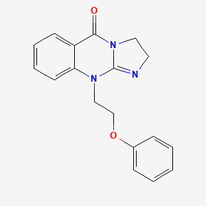 molecular formula C18H17N3O2 B4729241 10-(2-phenoxyethyl)-2,10-dihydroimidazo[2,1-b]quinazolin-5(3H)-one 