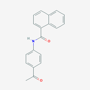 molecular formula C19H15NO2 B472926 N-(4-acetylphenyl)-1-naphthamide CAS No. 543688-51-3