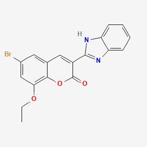 3-(1H-benzimidazol-2-yl)-6-bromo-8-ethoxy-2H-chromen-2-one