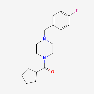 1-(cyclopentylcarbonyl)-4-(4-fluorobenzyl)piperazine