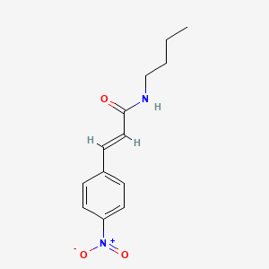 molecular formula C13H16N2O3 B4729279 N-butyl-3-(4-nitrophenyl)acrylamide 