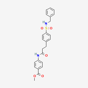 methyl 4-[(3-{4-[(benzylamino)sulfonyl]phenyl}propanoyl)amino]benzoate