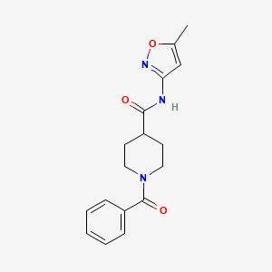 1-benzoyl-N-(5-methyl-3-isoxazolyl)-4-piperidinecarboxamide