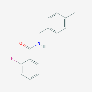 molecular formula C15H14FNO B472937 2-fluoro-N-(4-methylbenzyl)benzamide CAS No. 349129-43-7