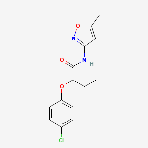 2-(4-chlorophenoxy)-N-(5-methyl-3-isoxazolyl)butanamide