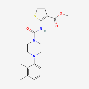 molecular formula C19H23N3O3S B4729476 methyl 2-({[4-(2,3-dimethylphenyl)-1-piperazinyl]carbonyl}amino)-3-thiophenecarboxylate 