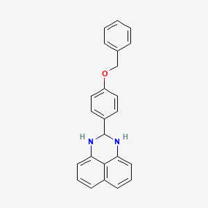 molecular formula C24H20N2O B4729532 2-[4-(benzyloxy)phenyl]-2,3-dihydro-1H-perimidine 